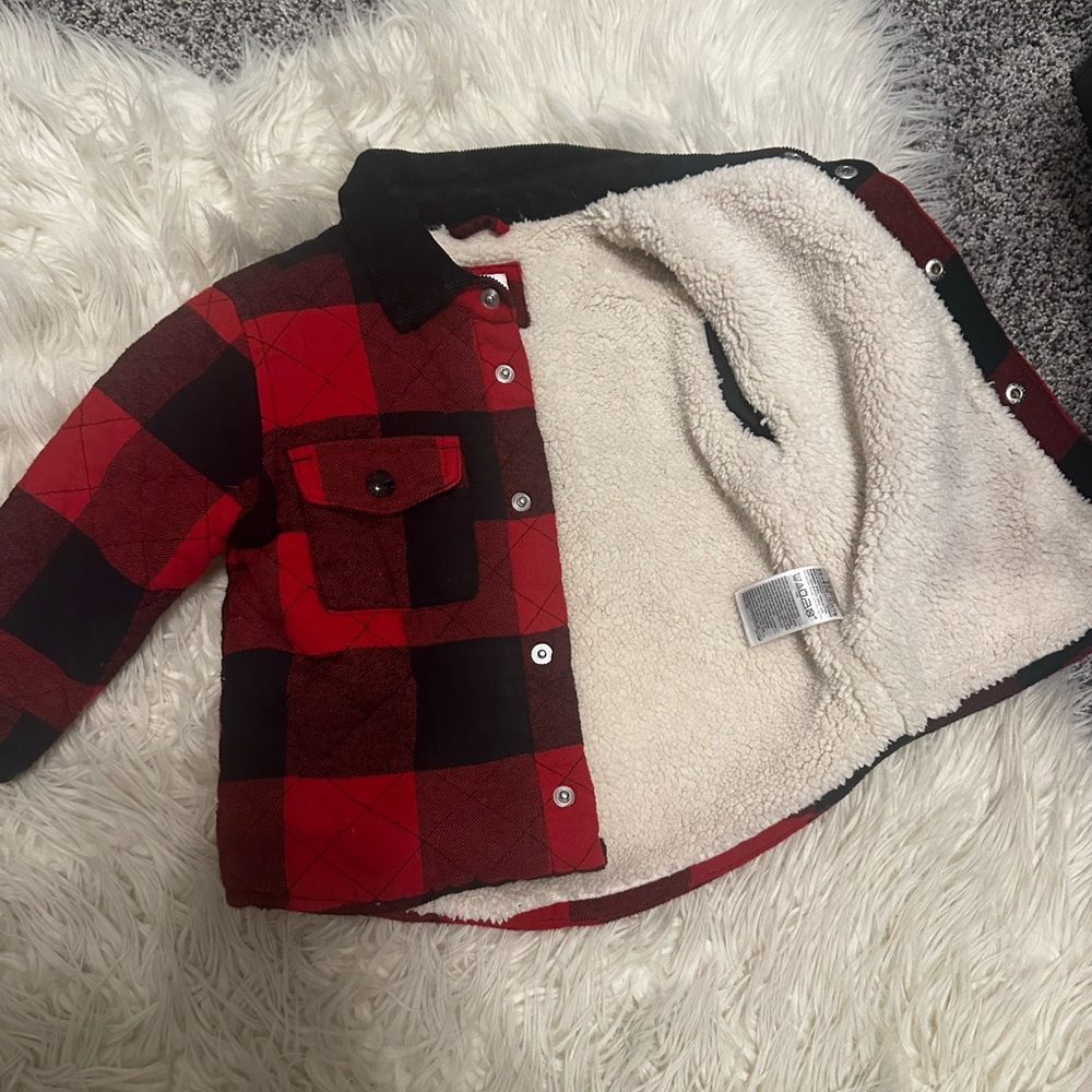 Toddler boys baby gap lined size 18-24 months Shacket. - Picture 3 of 5